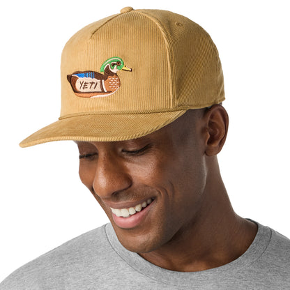 Corduroy Flat Brim Rope Hat - US 5868